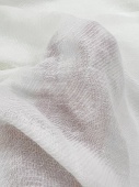 Портьерная ткань Mario Cavelli Италия, цвет молочный (полиамид/лён), высота 3,2 м ПИМ/32/38815