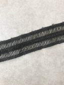Кружево-тесьма лесенка двойное чёрное (полиэстер), ширина 4,5 см ККЧ/45/44807