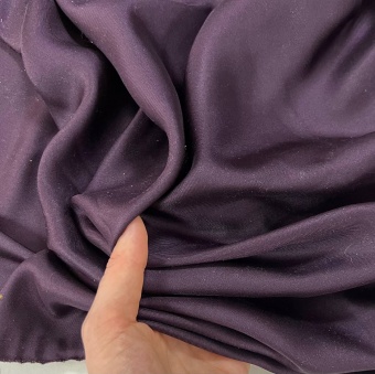 Шёлк-твил цвет фиолетово-бордовый, ширина 145 см Италия ШИФ/145/29054 по цене 2 147 руб./метр