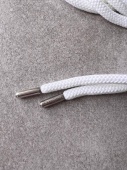 Шнурок Moncler белый, длина 120 см толщина 0,5 см ШИБ/120/39120
