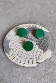 Кнопки пробивные цвет зеленый (металл), размер 1,4 см ККЗ/14/1971
