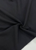 Трикотаж черный (хлопок), ширина 195 см Италия ТИЧ/195/60110