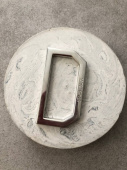 Пряжка полукольцо (металл цвет серебро), размер 3,3*6,1 см (под пояс 5 см) Италия ПИС/50/33005 Цена указана за 1 полукольцо