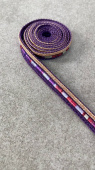 Кант фиолетовый с золотисто-розовой каёмкой, ширина 0,9 см Италия КИФ/9/22836