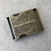 Пряжка Massimo Rebecchi цвет "состаренное" серебро, внутренний размер 4 см (внешний 4,5*6,0 см) ПИС/4/3281