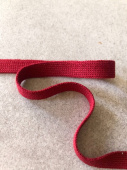 Тесьма трикотажная цвет красно-бордовый (хлопок), ширина 1 см ТКК/10/22798