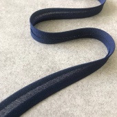 Полупрозрачная косая бейка бренда Marina Rinaldi синяя, ширина 1 см КИС/10/932464