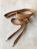 Шнурки коричневые плоские, длина 150 см ширина 1,3 см Италия ШИК/150/87597