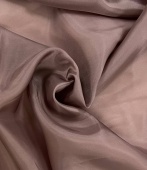 Ткань подкладочная цвет какао с оттенком розового (вискоза), 140 см Италия ПИЛ/140/08907