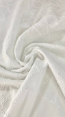 Вышивка на хлопке (100 % хлопок) цвет белый, ширина 150 см (по вышивке 130 см) Италия ХИБ/140/56428