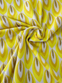 Трикотаж принт Missoni (87% полиамид+13% люрекс) цвет желтый, ширина 180 см Италия МИЖ/180/56459