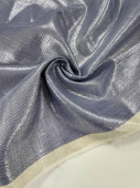 Ткань джинсовая  серо-голубого цвета с ПУ покрытием (хлопок 96%+ полиуретан 4%), ширина 145 см Италия ДИГ/145/56126