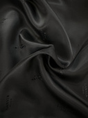 Подкладочная ткань Lanvin, цвет черный (80% вискоза, 20% ацетат), ширина 140 см Италия ПИЧ/140/22161