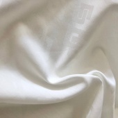 Хлопок рубашечный жаккард цвет молочный, 135 см Италия ХИМ/135/2752