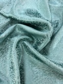Атласная жаккардовая вискоза, цвет насыщенный шалфей, 150 см Италия ВИШ/150/40207