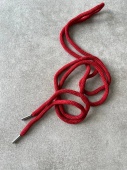 Шнурок Moncler красный, длина 130 см толщина 0,5 см ШИК/130/39121