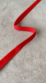 Тесьма киперная, цвет красный (полиэстер, плотная), ширина 1 см ТКК/10/56426