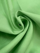 Костюмный хлопок зеленого цвета, ширина 155 см Италия ВИЗ/155/26179