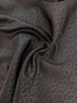 Подкладочная ткань Hugo Boss черная (вискоза), 140 см Италия ПИЧ/140/60109 по цене 547 руб./метр