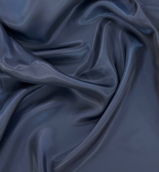 Подкладочная ткань темно-синяя (вискоза), ширина 140 см Италия ПИС/135/58161 по цене 425 руб./метр