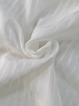 Легкая ткань молочного цвета (70%хлопок+30%шелк), ширина 130 см Италия ХИМ/130/4832 по цене 1 497 руб./метр