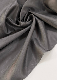 Подкладочная ткань серая с рисунком (вискоза 100%), ширина 140 см Италия ПИС/140/56146 по цене 895 руб./метр