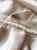 Тесьма с бисером кремового цвета, 4 см (декоративная часть 1 см) Италия ТИК/4/6423 по цене 495 руб./метр