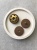 Кнопки обтянутые тканью цвет коричневый Италия 2,3 см ПИК/23/97013 по цене 34 руб./штука