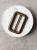 Пряжка коричневая (металл, обтянутый искусственной кожей), под пояс 5 см (общий 4,5*6,5 см) Италия ПИК/65/1239 по цене 153 руб./штука