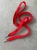 Шнурки красные плоские, наконечники серебро (длина 120 см ширина 1,2 см) ШКК/120/54410 по цене 169 руб./штука