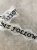 Кружево белое с чёрной надписью (полиэстер), 4 см ККБ/20/61415 по цене 297 руб./метр