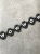 Кружево черное с белой надписью (полиэстер), ширина 1,5-5 см ККЧ/15/61413 по цене 297 руб./метр