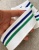 Подвяз белый с полосами синий, зеленый (мягкий полиэстер), 4,5*90 см ПКБ/45/87906 по цене 325 руб./штука