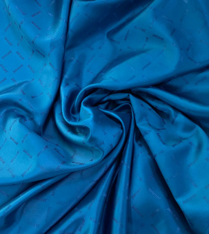 Подкладочная ткань Just Cavalli цвет морской волны (100% вискоза), ширина 140 см Италия ПИМ/140/5966 по цене 895 руб./метр
