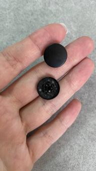 Кнопки пробивные цвет черный (металл), размер 1,4 см ККЧ/14/1899 по цене 49 руб./штука