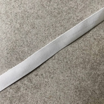Репс белый, ширина 1 см полиэстер Италия ТИБ/10/02278 по цене 29 руб./метр