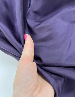 Ткань подкладочная фиолетовая (вискоза), ширина 140 см Италия ПИС/140/38016 по цене 425 руб./метр