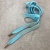 Шнурок плоский голубой со стразами, длина 130 ширина 1,3 см ШКГС/130/6534 по цене 345 руб./штука