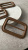 Пряжка коричневая (металл, обтянутый искусственной кожей), под пояс 4 см (общий размер 3,5*5 см) Италия ПИК/50/1515 по цене 98 руб./штука