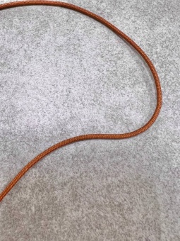 Шнур рыже-коричневый 1,5 мм, сток Jil Sander ШИК/15/10819 по цене 37 руб./метр