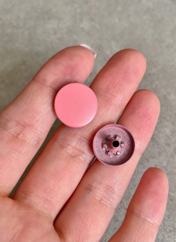 Кнопки пробивные цвет розовый (металл), размер 1,4 см ККР/14/1973 по цене 49 руб./штука