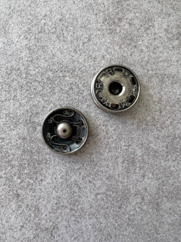 Кнопки металл цвет состаренного серебра, 2,0 см Италия КИС/20/34939 по цене 67 руб./штука