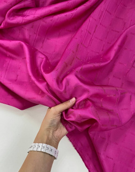 Подкладочная ткань Just Cavalli цвет фуксия (100% вискоза), ширина 135 см Италия ПИФ/135/5968 по цене 895 руб./метр