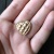 Пуговицы сердечки металл цвет золото, 2,0 см ПК3/20/6987 по цене 87 руб./штука