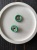 Кнопки зеленые обтянутые тканью, 1,4 см Италия ПИЗ/14/13170 по цене 23 руб./штука