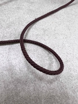 Шнур темно-коричневый 3 мм, сток Jil Sander ШИК/30/10810 по цене 45 руб./метр