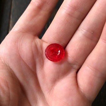 Пуговички рубашечные красные, 1,1 см Италия ПИК/11/47773 по цене 9 руб./штука