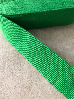 Репс зеленый (хлопок 51%+вискоза 13%+полиэстер 36), ширина 2.5 см Италия РИЗ/25/0118 по цене 93 руб./метр