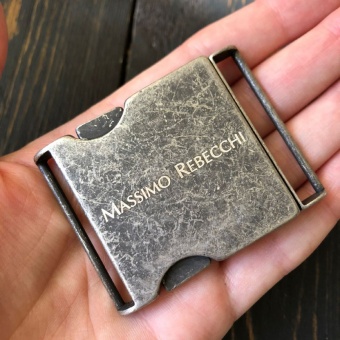 Пряжка Massimo Rebecchi цвет "состаренное" серебро, внутренний размер 4 см (внешний 4,5*6,0 см) ПИС/4/3281 по цене 475 руб./штука