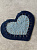 Нашивка   "Сердце из джинсовой ткани", Италия, параметры: 13,7*10,5см АРТ.НИС/13/61499